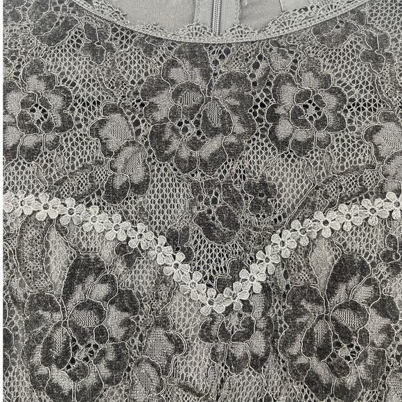 Adiva Velvet Lace Womens Top Sz M Goth Whimsigoth Romantic Holiday Coquette Goth - Picture 5 of 11